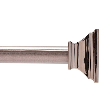 Kenney Mfg Twist & Fit No Tools Katrina Decorative Tension Shower Curtain Rod, 42-72in, Oil Rubbed Bronze KN911C/38HUS